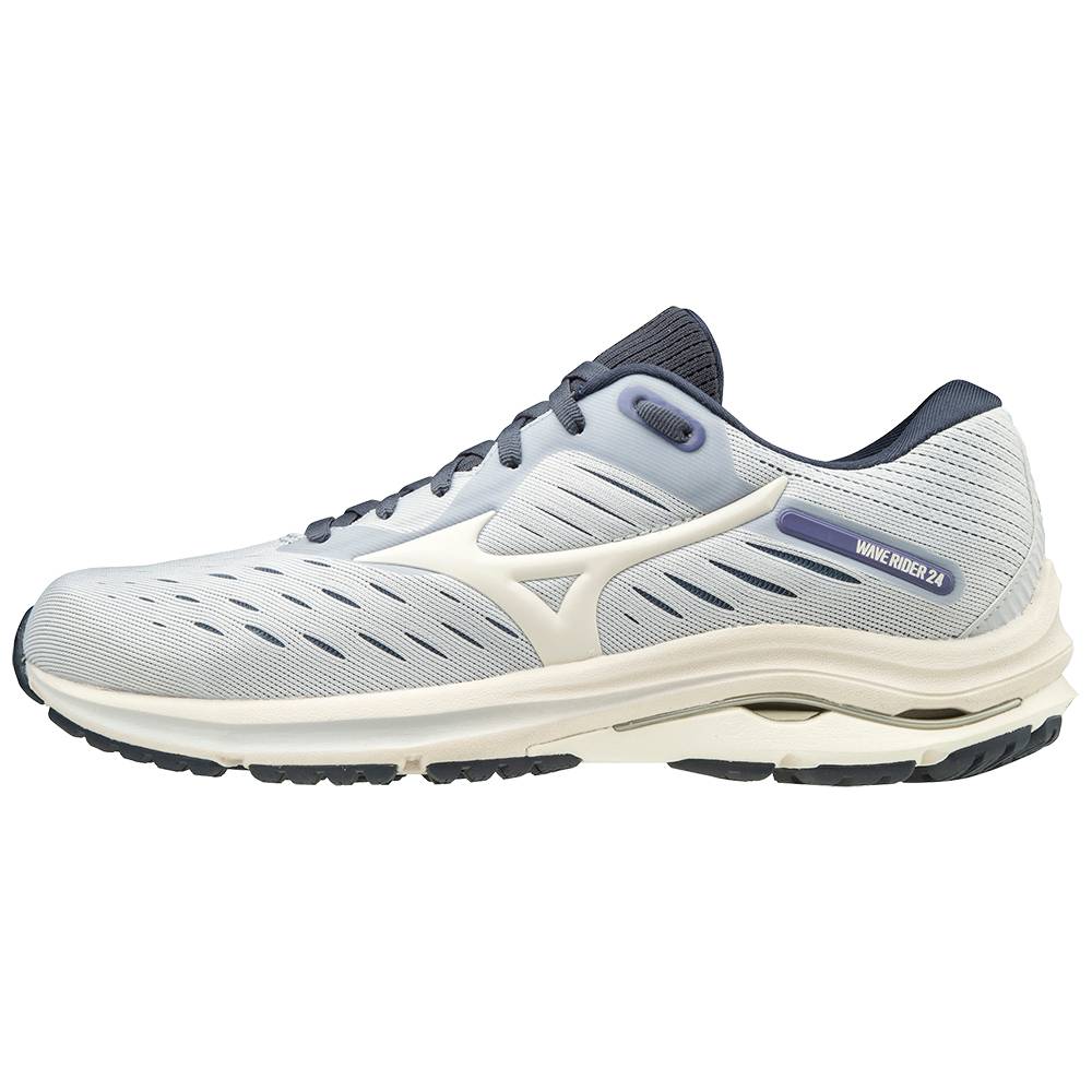 Mizuno Wave Rider 24 D (Wide) Női Futócipő Fehér/Lila SBD752483